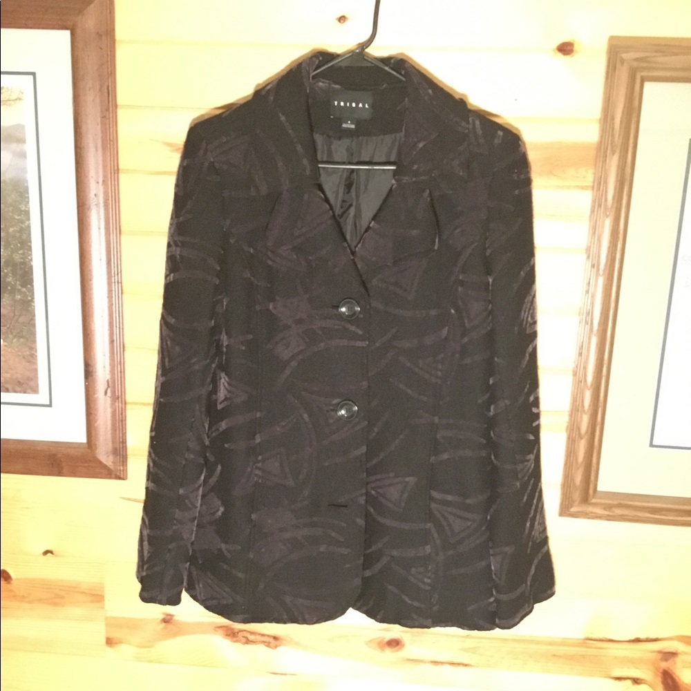 Tribal wool-blend Blazer